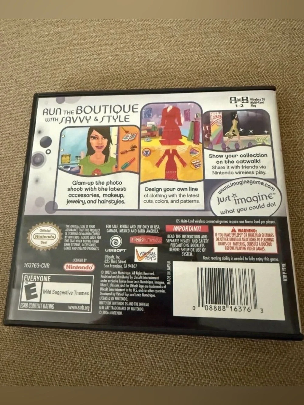 Nintendo DS Imagine Interior Designer & Fashion Designer